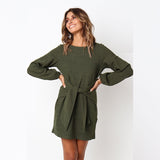 Autumn Dress Casual Loose Elegant Dress