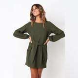 Autumn Dress Casual Loose Elegant Dress